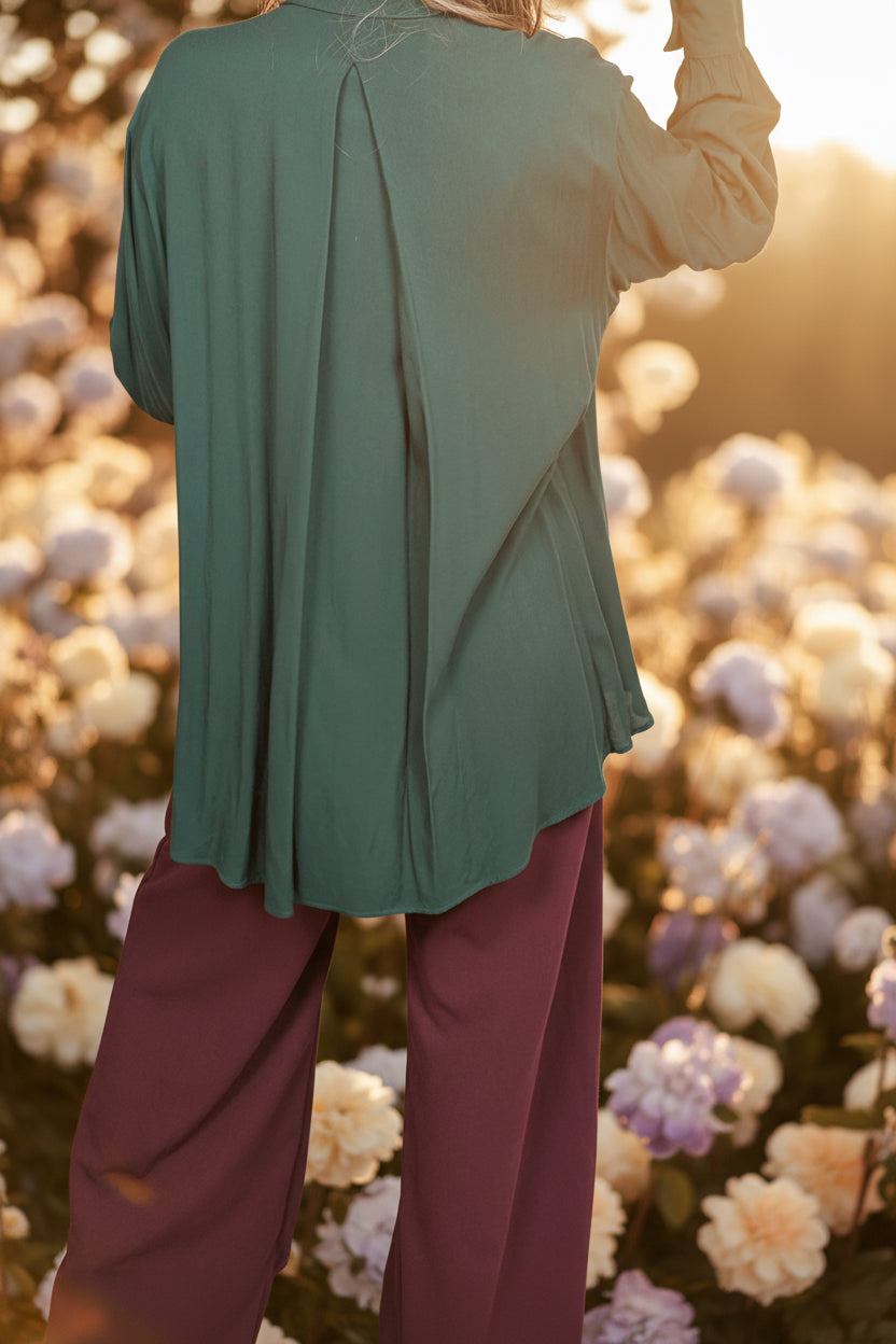 Camisa verde pino