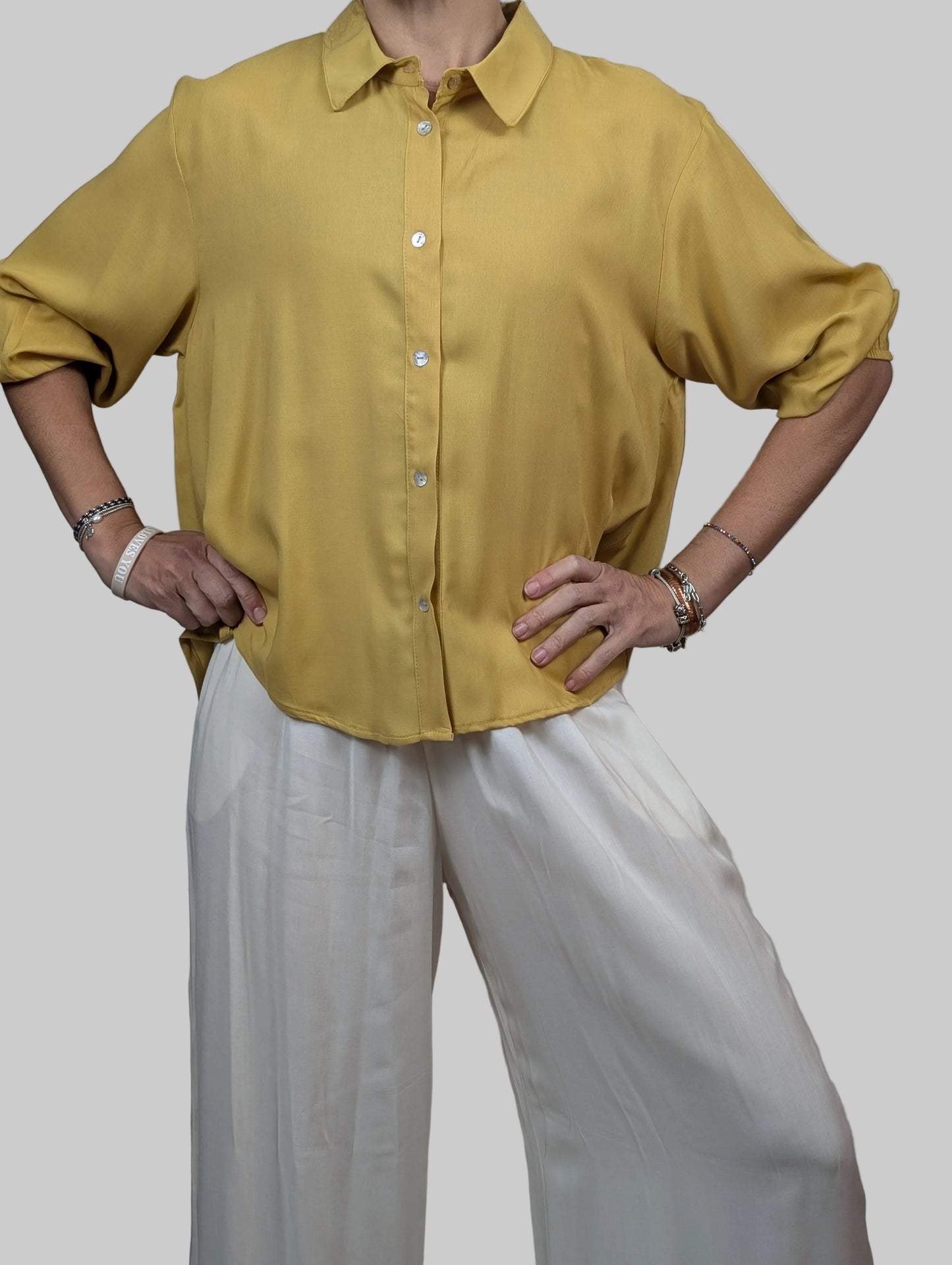 Camisa mostaza