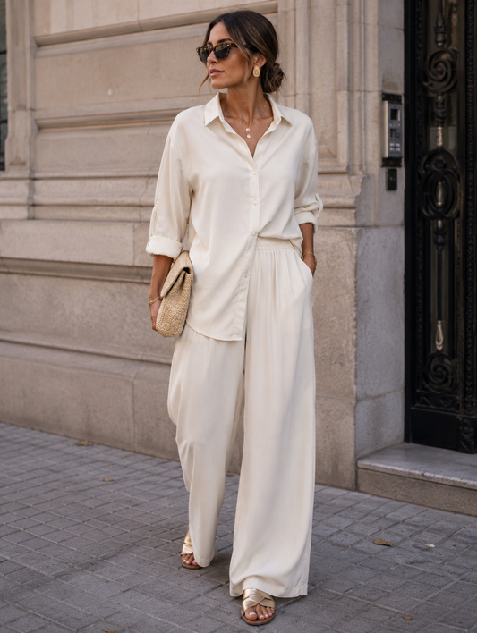 Pantalón marfil