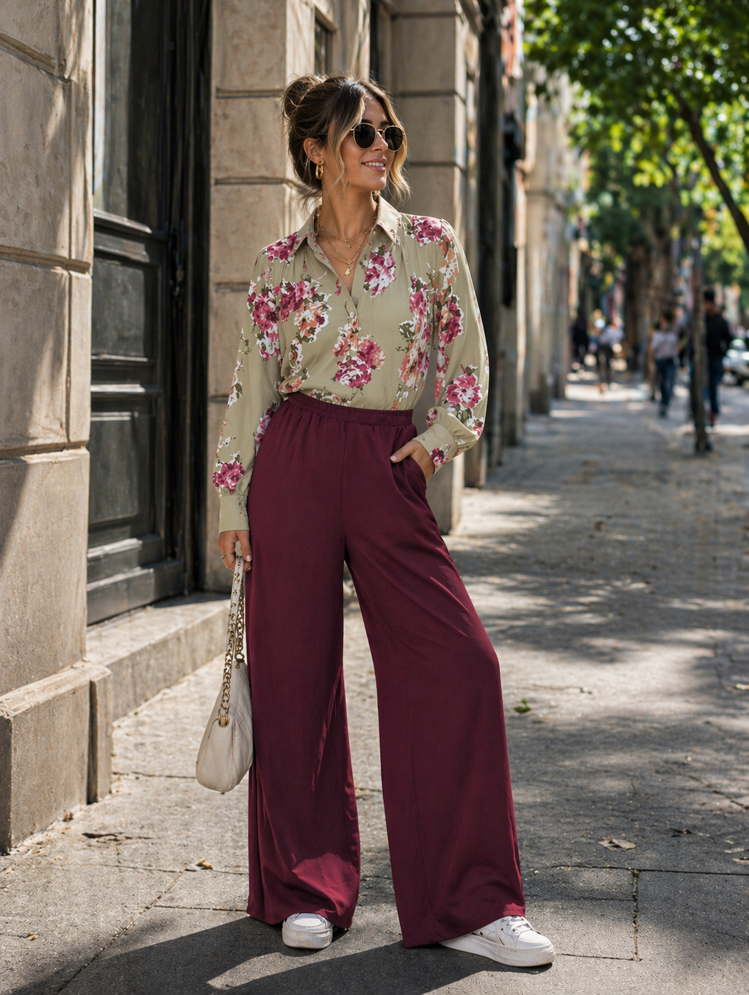 Pantalón Burgundy